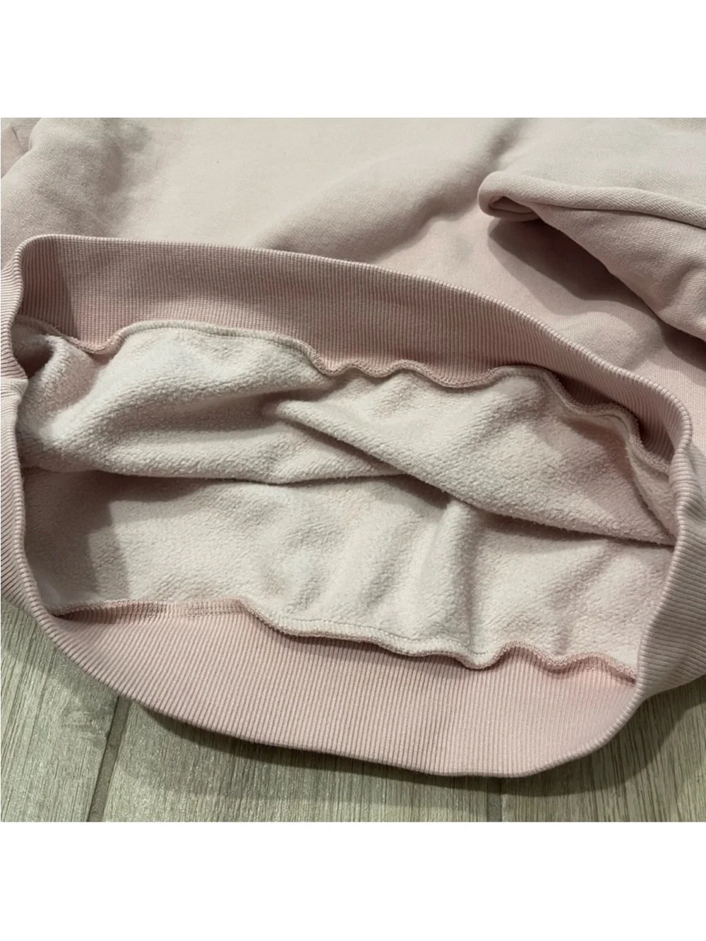 Alo Yoga Accolade Oversized Crew Neck Pullover Sweatshirt Ballet Pink Sz S 4-6